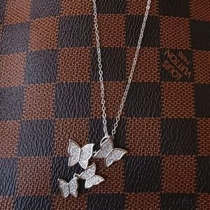 925 Sterling Silver Butterfly necklace